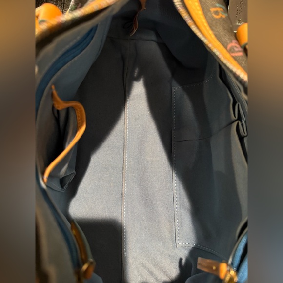 COPY - DOONEY & BOURKE Black Baguette with Rainbow DB Graphic & Rainbow Zipper … - Picture 14 of 16